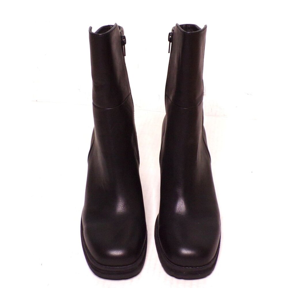 Korks Moergan Block Heel Side Zip Boot 9 Black - image 5